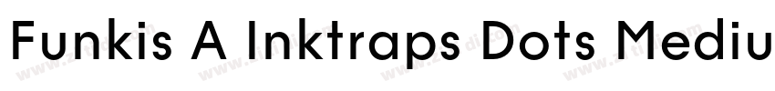 Funkis A Inktraps Dots Medium字体转换